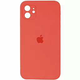 Чехол Silicone Case Full Camera для Apple IPhone 12  Peach