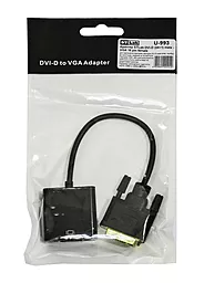 Видео переходник (адаптер) STLab DVI-D (24+1) - VGA 15 pin black (U-993) - миниатюра 8