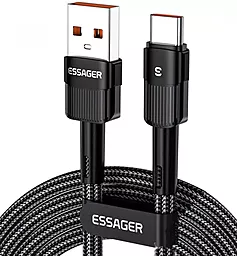 USB Кабель Essager Star 100w 7a 0.5m USB Type-C cable black (EXCT-XCB01)
