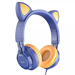 Наушники Hoco W36 Cat Ear Midnight Blue