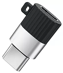 Адаптер-перехідник XO NB149A USB Type-C to micro USB Connector Black