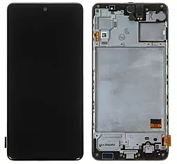 Дисплей Samsung Galaxy M31s M317 с тачскрином и рамкой, (TFT), Black