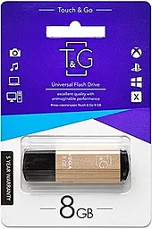 Флешка T&G 8GB Vega 121 (TG121-8GBGD) Gold - мініатюра 2