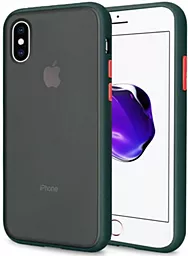 Чехол 1TOUCH AVENGER для Apple iPhone XS Max Forest Green-Orange