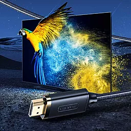 Видеокабель Usams SJ509 U70 Lightning - HDMI v1.4 Full HD 30hz 2m black - миниатюра 4