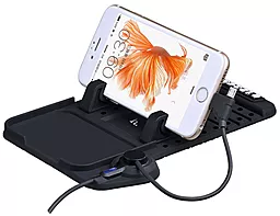 Настільний тримач Hoco CA1 Car Charging Stand for Phone Black - фото Настільний тримач Hoco CA1 Car Charging Stand for Phone Black