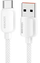 Кабель Essager Breeze USB-A - Type-C 100w 7a 2м cabla White (EXC7a-WLA02-P) - фото Кабель Essager Breeze USB-A - Type-C 100w 7a 2м cabla White (EXC7a-WLA02-P)