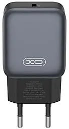 Сетевое зарядное устройство XO L155 30w GaN PD USB-C fast charger black - фото Сетевое зарядное устройство XO L155 30w GaN PD USB-C fast charger black