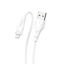 Кабель Borofone BX18 USB-A - Lightning 10w 2a 3м cable White - фото Кабель Borofone BX18 USB-A - Lightning 10w 2a 3м cable White
