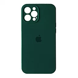 Чехол Silicone Case Full Camera для Apple iPhone 12 Pro Max Forest green