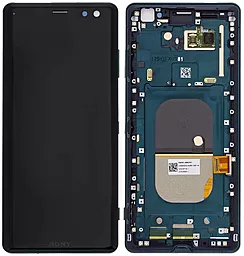 Дисплей Sony Xperia XZ3 (H8416, H9436, H9493, H9496) з тачскріном і рамкою, оригінал, Forest Green