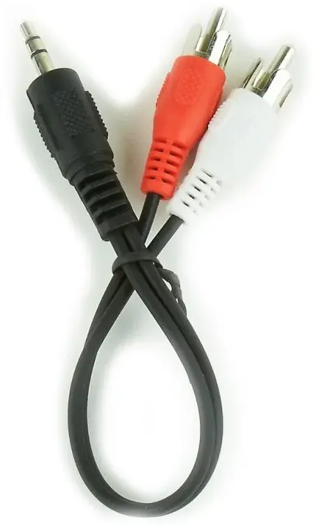 Аудио кабель Cablexpert Aux mini Jack 3.5 mm - 2хRCA M/M Cable 1.5 м black (CCA-458) - фото 4