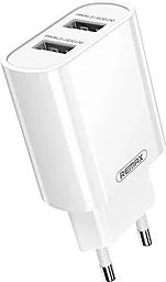 Сетевое зарядное устройство Remax RP-U35 2.1a 2xUSB-A ports charger white (RP-U35) - фото Сетевое зарядное устройство Remax RP-U35 2.1a 2xUSB-A ports charger white (RP-U35)