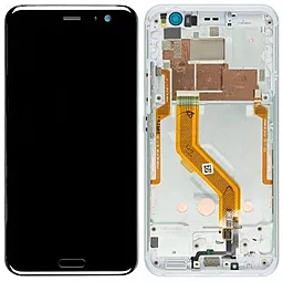 Дисплей HTC U11 (HTV33, 2PZC100, 2PZC5, 601HT) с тачскрином и рамкой, оригинал, Ice White - фото Дисплей HTC U11 (HTV33, 2PZC100, 2PZC5, 601HT) с тачскрином и рамкой, оригинал, Ice White