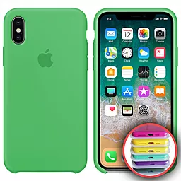Чохол Silicone Case Full для Apple iPhone XR Spearmint - фото Чохол Silicone Case Full для Apple iPhone XR Spearmint