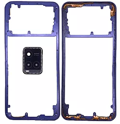 Рамка корпусу Vivo Y21e / Y21t / Y32 зі склом камери Blue - фото Рамка корпусу Vivo Y21e / Y21t / Y32 зі склом камери Blue