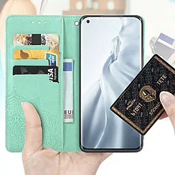 Чехол Epik Art Case с визитницей Xiaomi Mi 11 Lite Turquoise - миниатюра 4