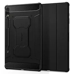 Чехол для планшета Spigen Rugged Armor Pro для Samsung Galaxy Tab S9 Plus (12.4") Black (ACS06539) - фото Чехол для планшета Spigen Rugged Armor Pro для Samsung Galaxy Tab S9 Plus (12.4") Black (ACS06539)