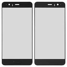 Корпусное стекло дисплея Huawei P10 Plus (VKY-L29, с накладкой на кнопку Home) (original) Black - фото Корпусное стекло дисплея Huawei P10 Plus (VKY-L29, с накладкой на кнопку Home) (original) Black