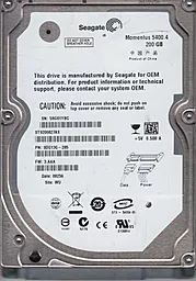 Жесткий диск для ноутбука Seagate Momentus 5400.4 200 GB 2.5 (ST9200827AS)