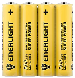 Батарейки Enerlight AAA / LR03 Super Power 4шт 1.5 V - фото Батарейки Enerlight AAA / LR03 Super Power 4шт 1.5 V