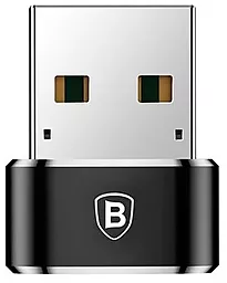 Адаптер-переходник Baseus USB 2.0 к Type-C Black (CAAOTG-01) - миниатюра 2