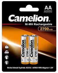 Аккумулятор Camelion AA (R6) 2700mAh NiMH 2 шт - фото Аккумулятор Camelion AA (R6) 2700mAh NiMH 2 шт