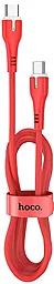 Кабель USB Hoco X45 Surplus 60w 3a USB Type-C - Type-C cable red