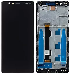 Дисплей Nokia 5.1 Dual Sim (TA-1061, TA-1075) + Touchscreen with frame (original) Black