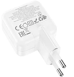 Мережевий зарядний пристрій Hoco C111A 30W PD/QC3.0 Lucky dual-port charger set USB-A-C + USB-C-Lightning Cable White - мініатюра 9