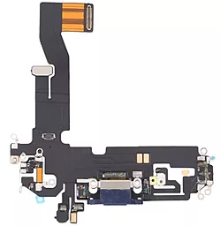 Нижний шлейф Apple iPhone 12 / iPhone 12 Pro с разъемом зарядки, с микрофоном, Original Blue