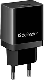 Мережевий зарядний пристрій Defender EPA-10 10W 5V 2.1A USB-A Black (83572)