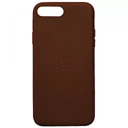 Чехол Apple Leather Case Full for iPhone 7 Plus, iPhone 8 Plus Brown