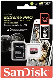 Карта памяти SanDisk Extreme Pro A2 512GB microSDXC Class 10 V30 UHS-1 U3 (SDSQXCZ-512G-GN6MA) - миниатюра 2