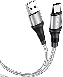 Кабель Hoco X50 Excellent USB-A - Type-C 15w 3a 1м cable Gray - мініатюра 2