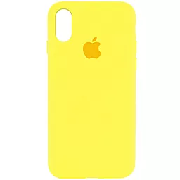 Чехол Silicone Case Full для Apple iPhone XR Yellow