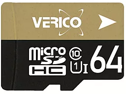 Карта памяти Verico microSDXC 64GB Class 10 UHS-I U1 (1MCOV-MDH963-NN)