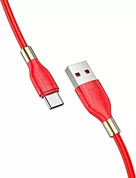 Кабель Hoco U92 Gold Collar USB-A - Type-C 15w 3a 1.2м cable Red - миниатюра 2