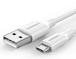 USB Кабель Ugreen US289 Nickel Plating 0.5M micro USB Cable White