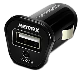 Автомобільний зарядний пристрій Remax 2.1A Single USB Car Charger (updated) Black (RCC101)
