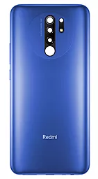 Задняя крышка корпуса Xiaomi Redmi 9 со стеклом камеры  Slate Blue