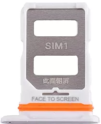 Держатель (лоток) Сим карты Xiaomi 12 Lite и карты памяти Dual SIM Lite Pink