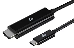 Видеокабель 2E Type-C to HDMI 1.8m (2E-W1706) Черный - миниатюра 2