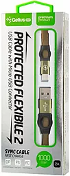 Кабель Gelius Pro Flexible 2 GP-UC07c USB-A - Type-C 10w 1м cable Pine/Green - мініатюра 2