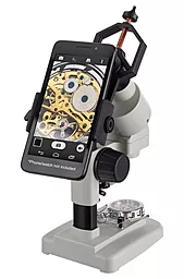 Мікроскоп AmScope бінокулярний SE120Z-TMD з тримачем для смартфона і дискретним регулюванням кратності до 20Х - мініатюра 2