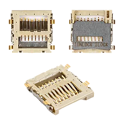 Гніздо для картки пам'яті Samsung B3310 / B520 / B5702 / C5110 / C6112 / D880 / D888 / E2120 / E2121 / E2130 / F250 / F250L / M2310 / M2510 / M2520 / M2710 / S3500 / S5600 / S5600v - фото Гніздо для картки пам'яті Samsung B3310 / B520 / B5702 / C5110 / C6112 / D880 / D888 / E2120 / E2121 / E2130 / F250 / F250L / M2310 / M2510 / M2520 / M2710 / S3500 / S5600 / S5600v