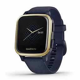 Смарт-годинник Garmin Venu Sq Navy/Light Gold (010-02426-12) - фото Смарт-годинник Garmin Venu Sq Navy/Light Gold (010-02426-12)