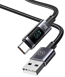 Кабель Usams USB-A - Type-C 66w 6a 1.2м Huawei SCP cable Black (US-SJ673) - фото Кабель Usams USB-A - Type-C 66w 6a 1.2м Huawei SCP cable Black (US-SJ673)