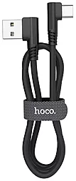 Кабель Hoco U83 Puissant Silicone USB-A - Type-C 15w 3a 1м cable Black - мініатюра 2 Кабель Hoco U83 Puissant Silicone USB-A - Type-C 15w 3a 1м cable Black - мініатюра 2
