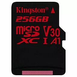 Карта пам'яті Kingston microSDXC Canvas React 256GB UHS-I U3 V30 A1 (SDCR/256GBSP) - фото Карта пам'яті Kingston microSDXC Canvas React 256GB UHS-I U3 V30 A1 (SDCR/256GBSP)